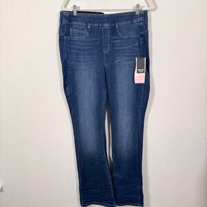 NYDJ Womens Sculpt Pull On Skinny Bootcut Jeans Sz 14 Stretch Curves 360 Duchess